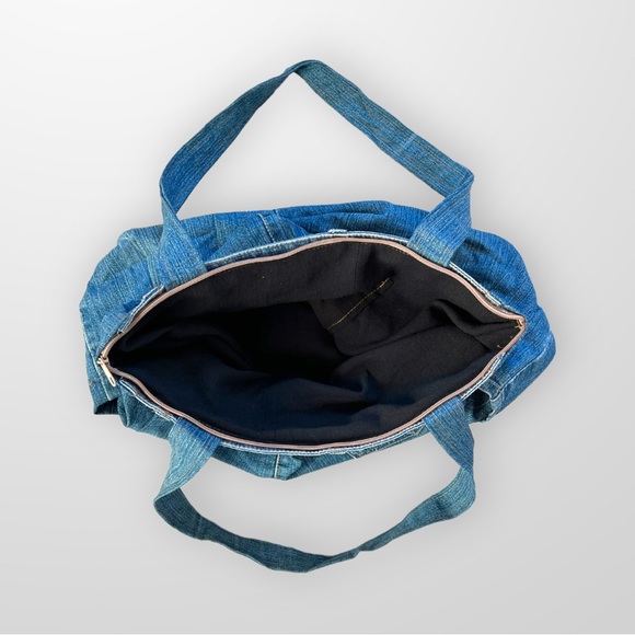 ♻️Upcycle Jean Tote Should Bag - Picture 6 of 6